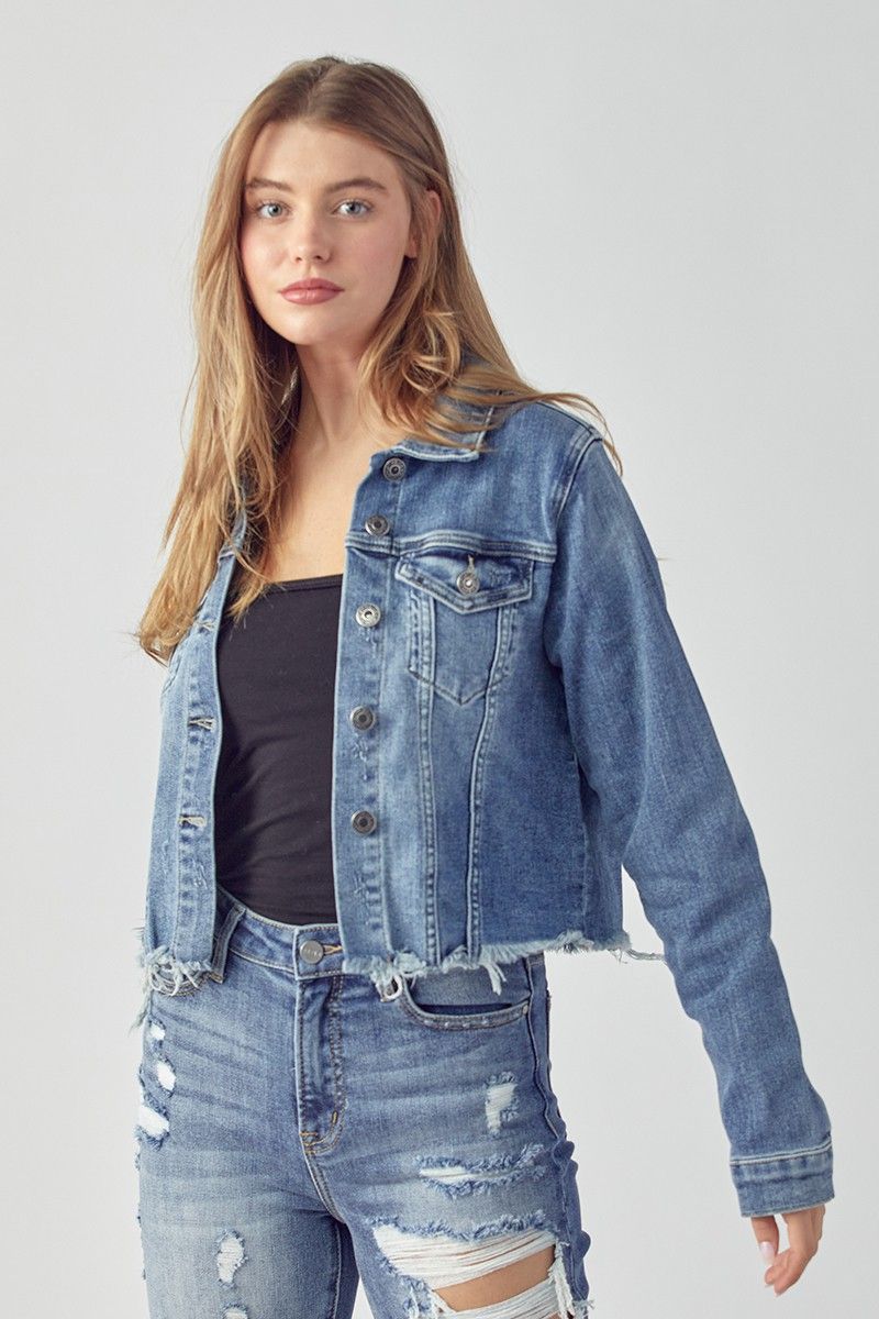 RISEN DENIM JACKET – Beauty & Grace Boutique