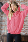 URBAN RIBBED HOODIE TOP