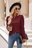 Mandy Round Neck Puff Sleeve Blouse