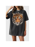 Tiger Face Oversized Mineral Graphic Tee