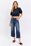 JB TUMMY CONTROL TOP TAILORED CROP WIDE LEG