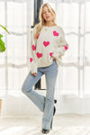 LOVELY HEART SWEATER TOP