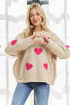 LOVELY HEART SWEATER TOP