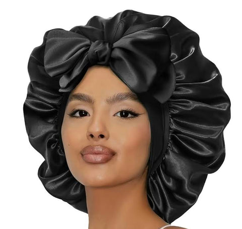 DOUBLE LAYER SATIN BONNET