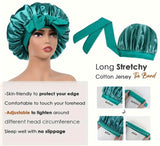 DOUBLE LAYER SATIN BONNET
