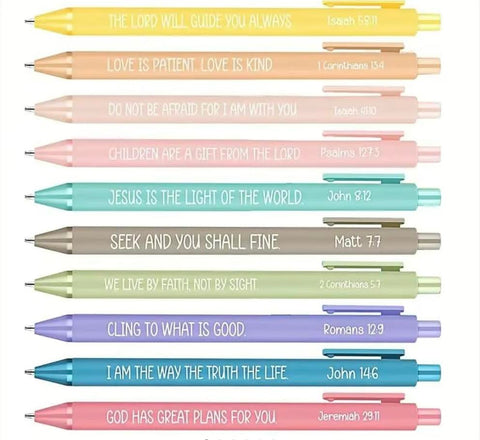 CHRISTIAN PENS 10PCS/SET