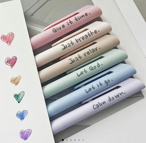 COLORED GEL INK PENS 6 COUNT
