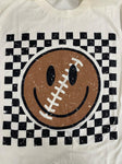 SMILEY FACE FOOTBALL TEE