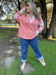 PREORDER: Stay Preppy Collared Sweatshirt in Five Colors