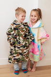 Kids Oversized Hoodie Blanket in Camo