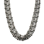 5 Strand Pearl & Faux Navajo Pearl Necklace