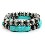 2 Layered Stretch Bracelet