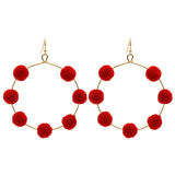 Pom Pom Earrings