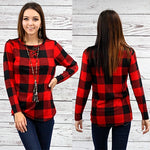 BUFFALO PLAID TOP