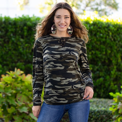 CAMOUFLAGE TOP