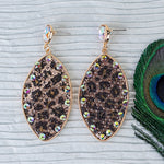 Glitter Rhinestone Earrings