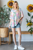 SPRING COLORFUL BOWS IN AN OVERSIZED TOP