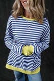 Stripe Oversized Sweatshirt