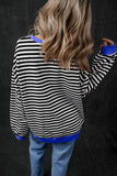 Stripe Oversized Sweatshirt