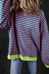 Stripe Oversized Sweatshirt