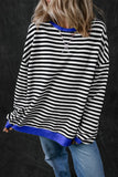 Stripe Oversized Sweatshirt