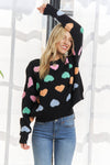 HEART SHAPE LONG SLEEVES SWEATER