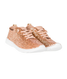 Mayo Glitter Sneaker in Rose Gold