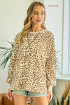 Curvy Leopard French Terry Sweatshirt