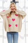 LOVELY HEART SWEATER TOP