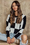 COMFY COLORBLOCK SWEATER TOP