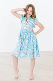 MISS AMERICANA (MILA'S VERSION) FLUTTER SLEEVE TWIRL DRESS