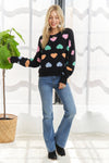 HEART SHAPE LONG SLEEVES SWEATER