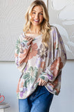 Winter Floral Oversized Sweatshirt