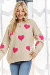 LOVELY HEART SWEATER TOP