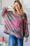 Winter Floral Oversized Sweatshirt