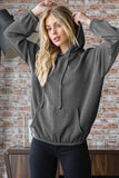 URBAN RIBBED HOODIE TOP