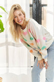 HEART SHAPE LONG SLEEVES SWEATER