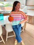 PREORDER: Over The Rainbow Striped Sweater