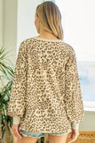 Curvy Leopard French Terry Sweatshirt