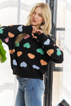 HEART SHAPE LONG SLEEVES SWEATER