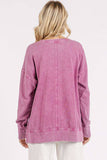 FLOWER PATCH MINERAL WASH LONG SLEEVE TOP