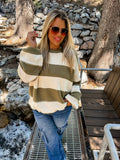 Kadie Stripe Knit Sweater in Four Colors