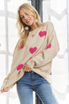 LOVELY HEART SWEATER TOP