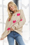 LOVELY HEART SWEATER TOP