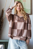 Winter Checkered Long Sleeve Sweatshirt