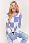 COMFY COLORBLOCK SWEATER TOP