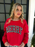 PREORDER: Merry Checkered Sweatshirt