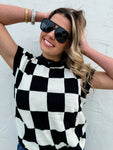 PREORDER: Sidni Checkered Sweater in Two Colors