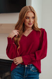 Back in Business V-Neck Blouse