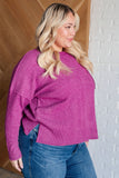 Casual Tuesday Ribbed Knit Sweater in Light Plum